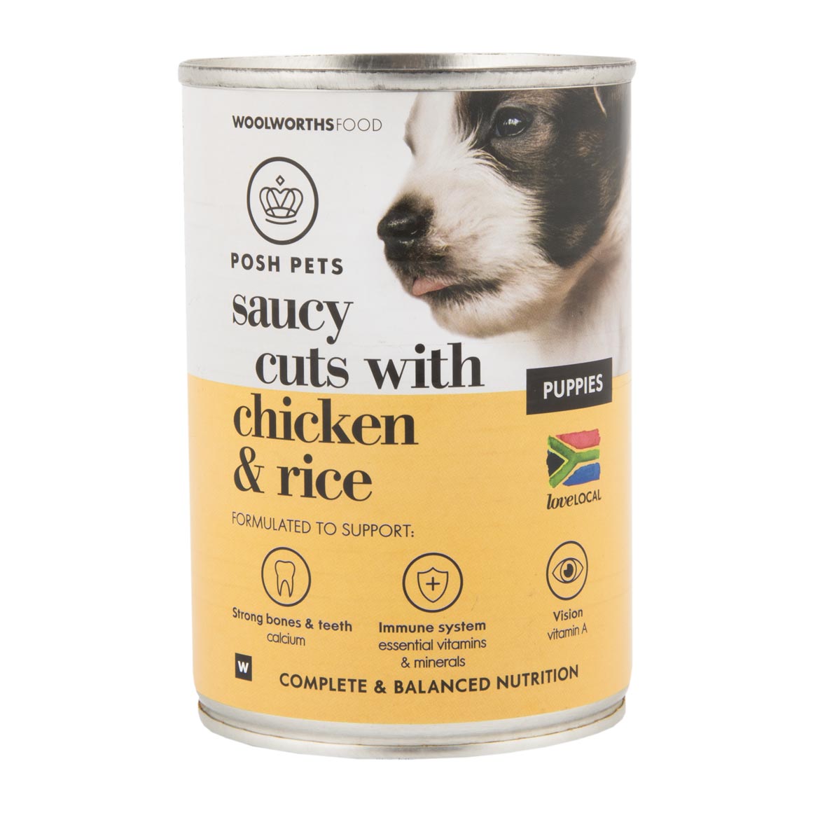 Posh Pets Saucy Cuts with Chicken and Rice Puppy Food 385 g ...
