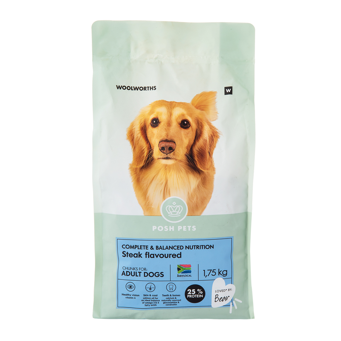 Posh Pets Steak Flavour Adult Dog Food Chunks 1.75 kg