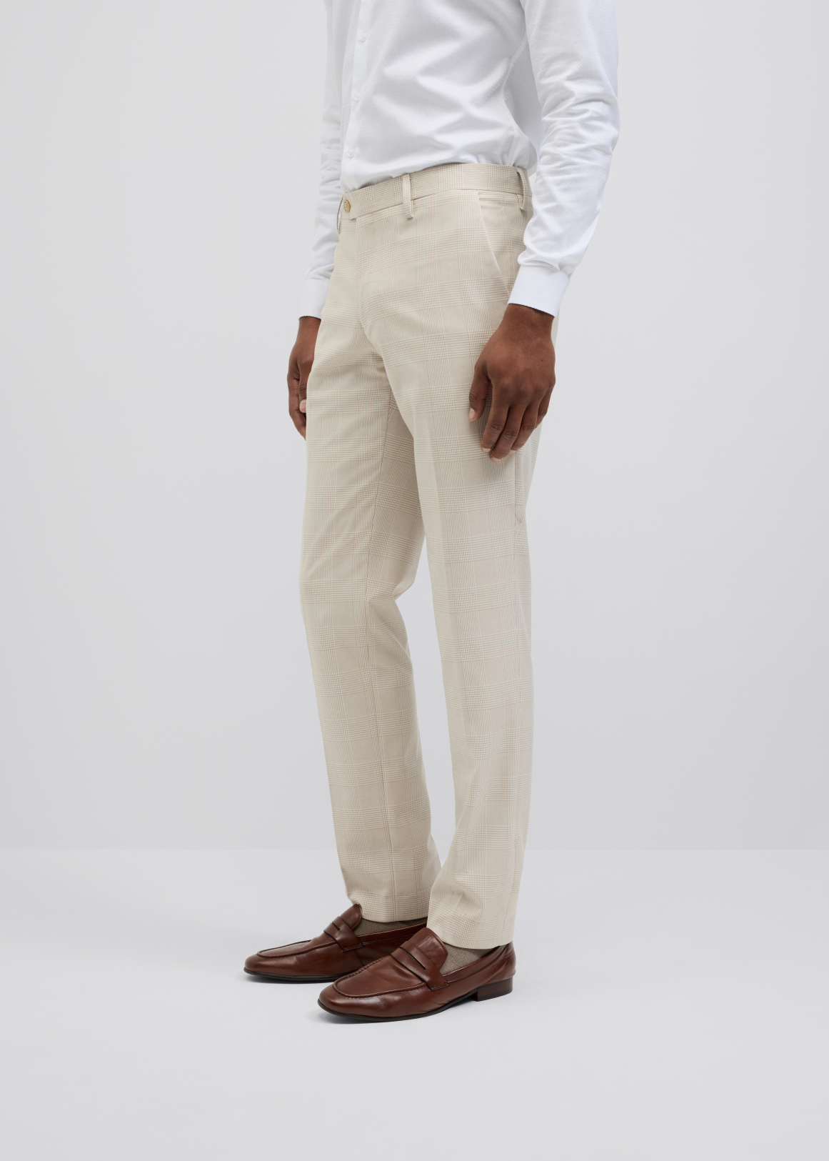 Prince of Wales Check Tailored Suit Pant
