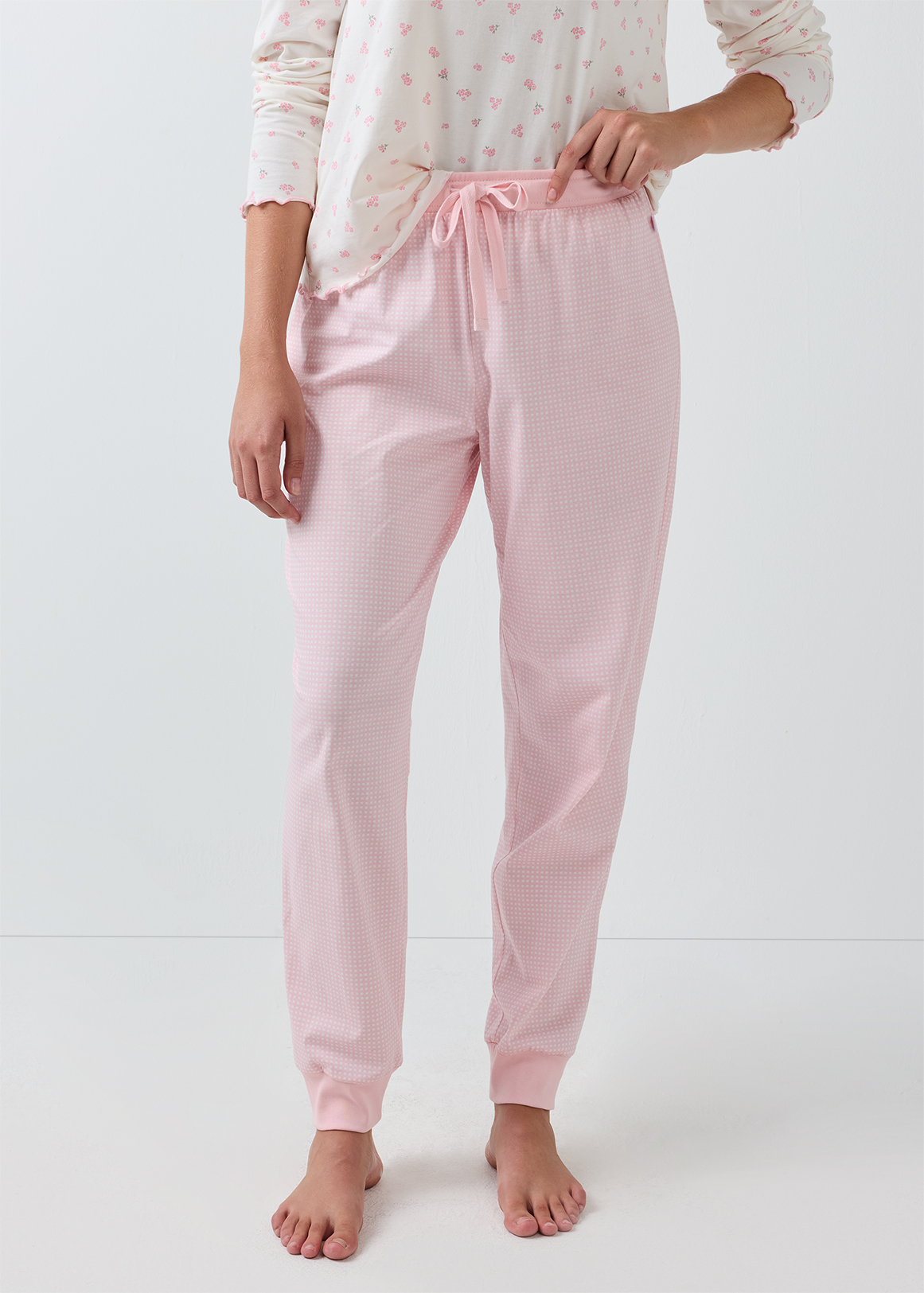 Print Cotton Sleep Joggers