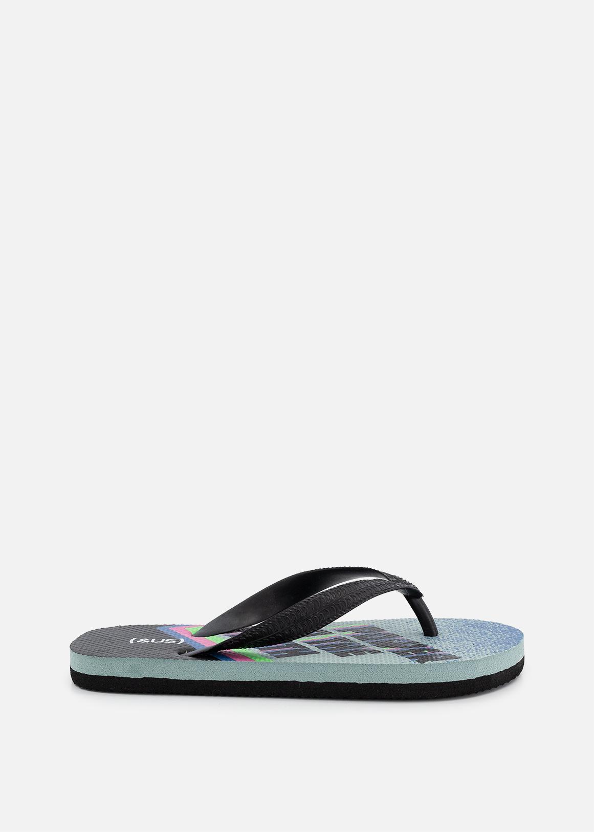 Print Flip Flops 2 Pack (Size12-6) Older Boy