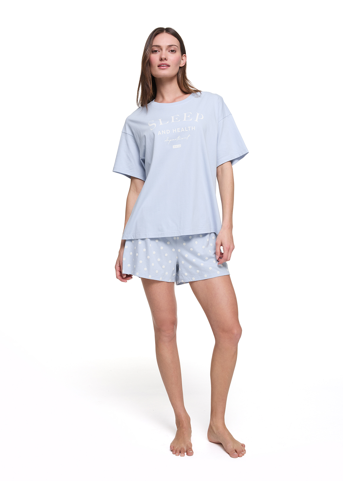 Print Knit Cotton Pyjamas