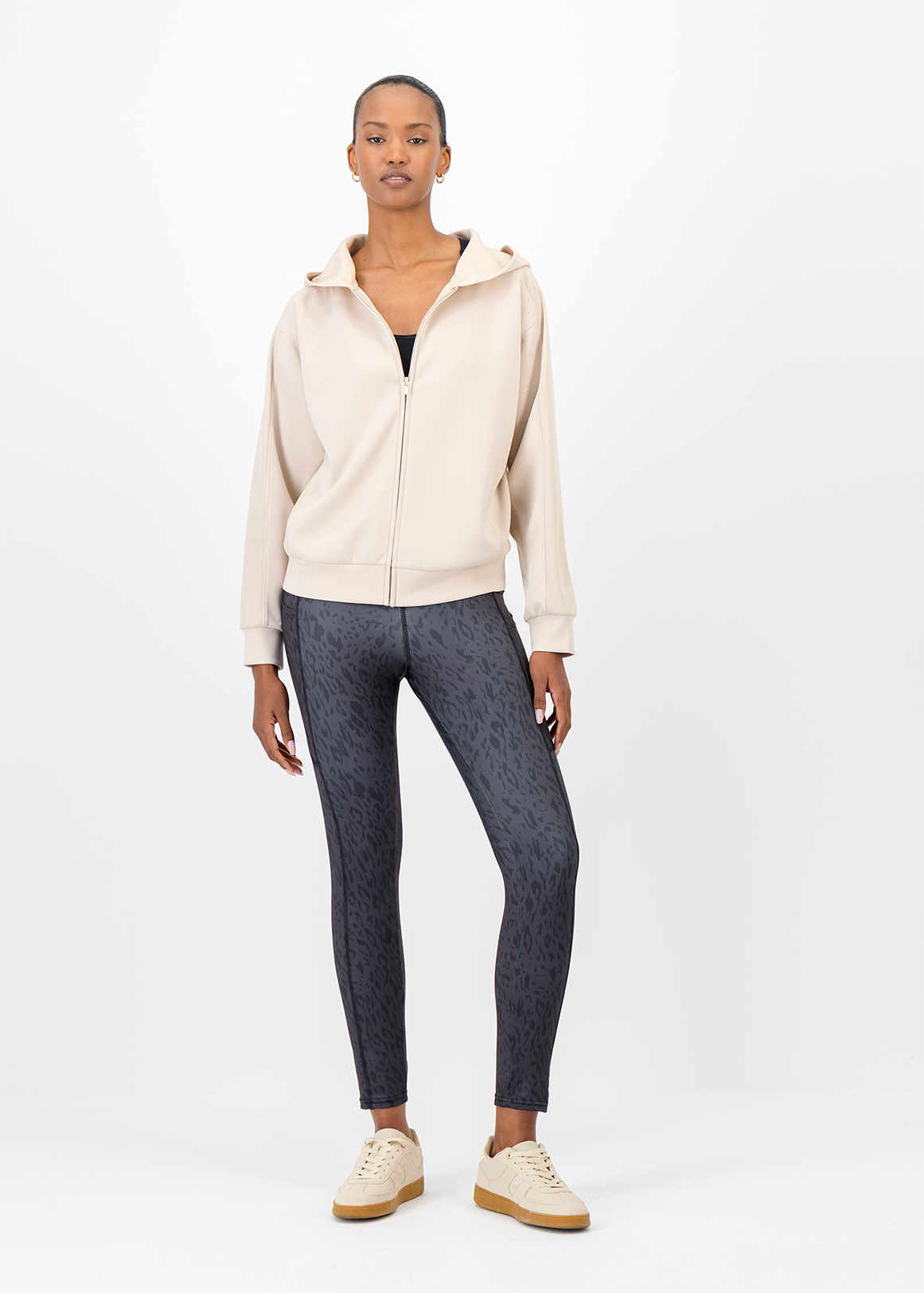 Print Pocket Detail High Rise Leggings