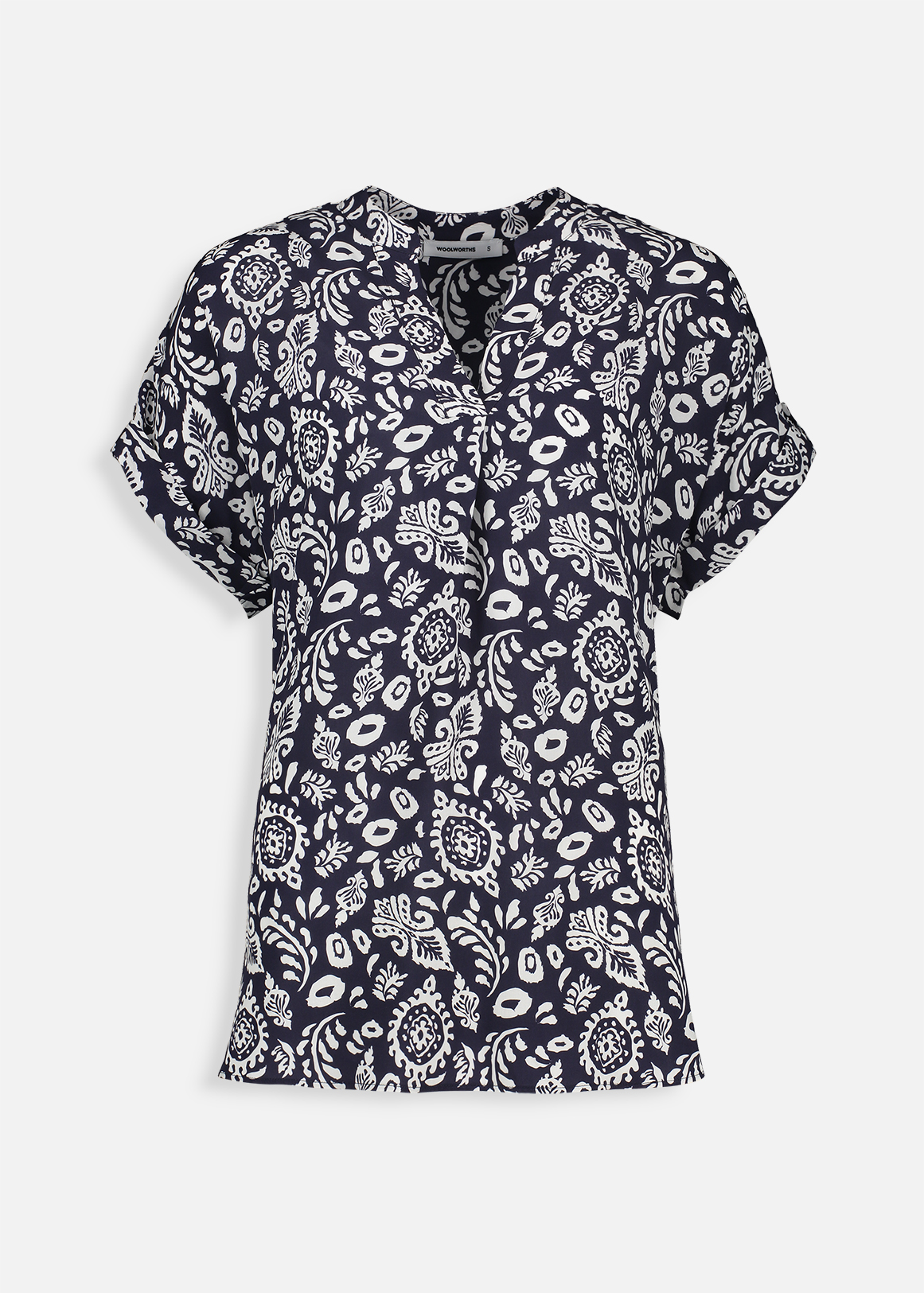Print Split Mandarin Viscose Tunic Woolworths co za print-split-mandarin-viscose-tunic-woolworths-co-za