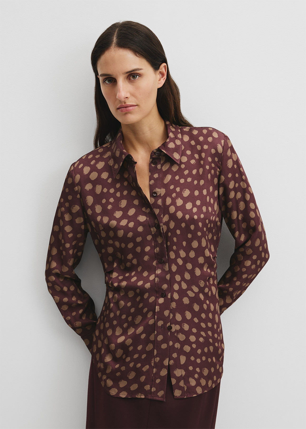 Print Tuck Shirt