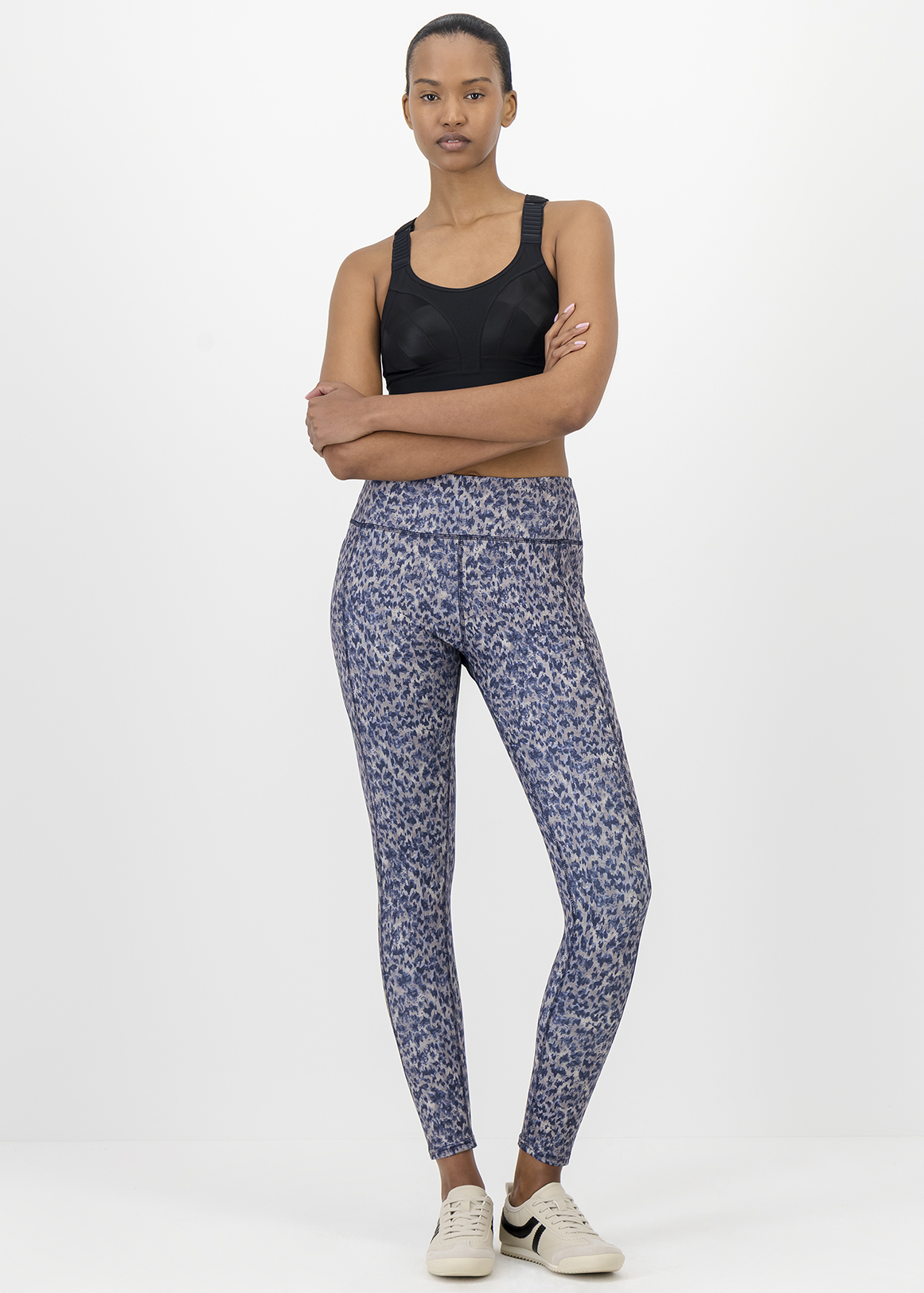 Printed High Rise Long Leggings