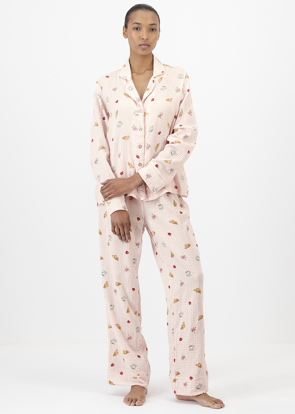 Printed Muslin Pyjamas