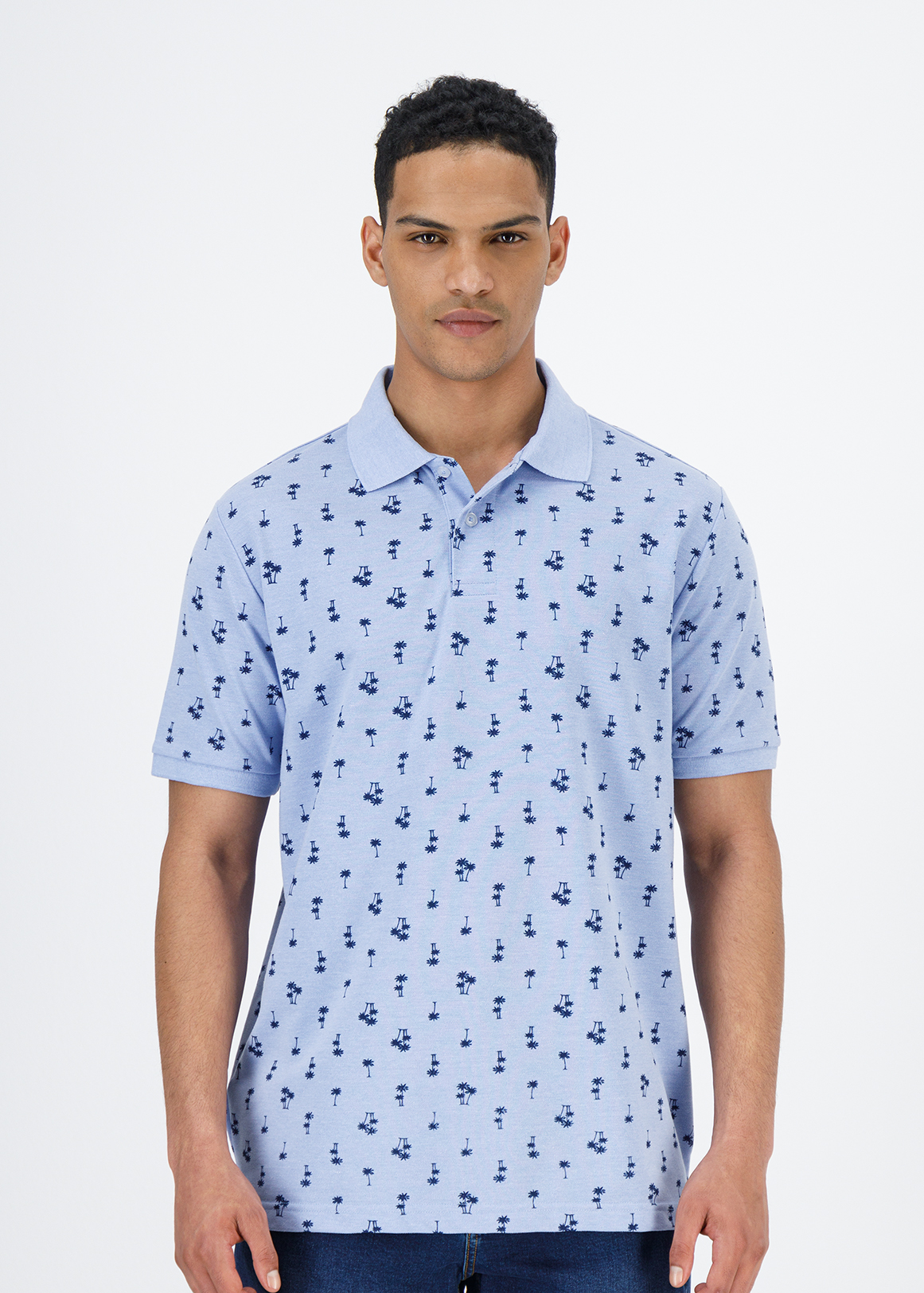 Printed Regular Fit Pique Golfer | Woolworths.co.za