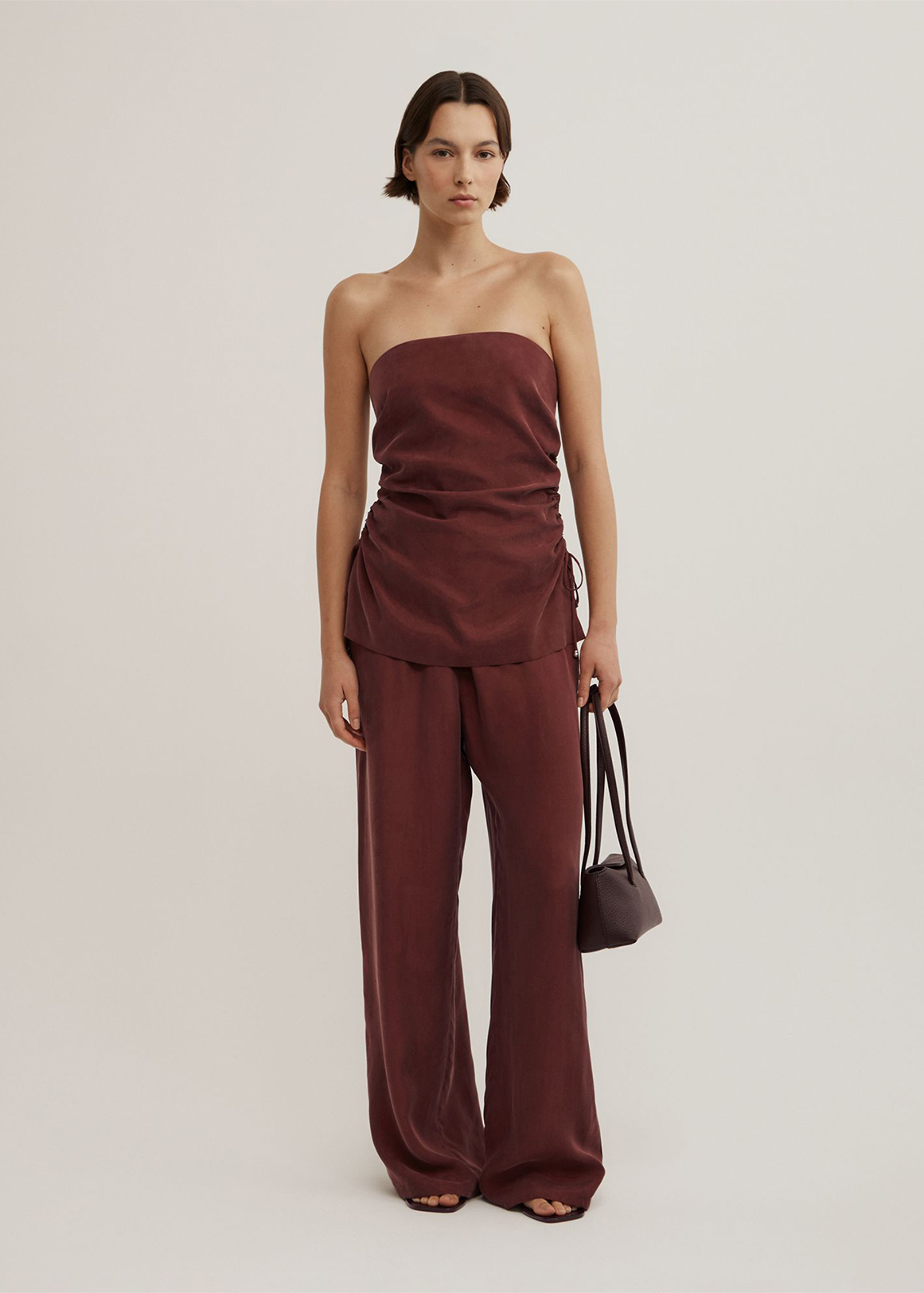 Pull On Cupro Pants