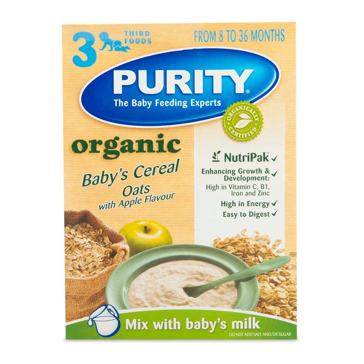 Baby Food Soft Porridge For Babies Purity Organic Baby's Oats 150 G