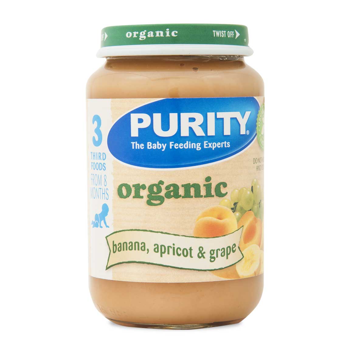 Purity Organic Banana, Apricot & Grape Baby Food 200 ml | Woolworths.co.za
