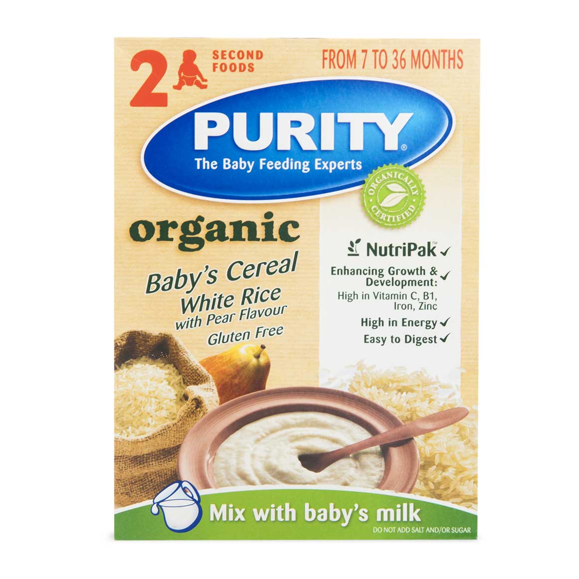 Purity Organic White Rice Baby s Cereal 150 G Woolworths co za purity-organic-white-rice-baby-s-cereal-150-g-woolworths-co-za