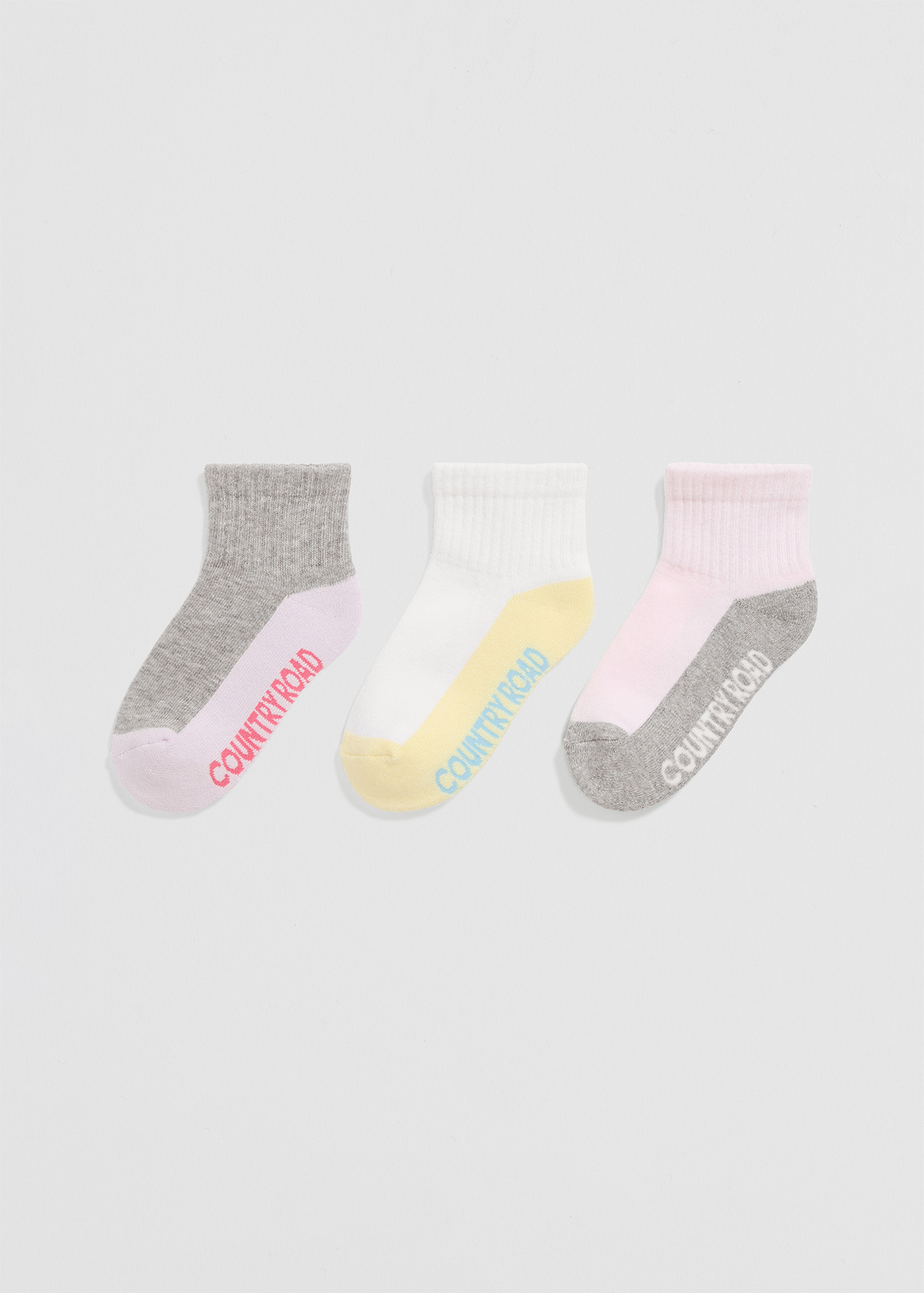 Quarter Crew Sock Pack of 3