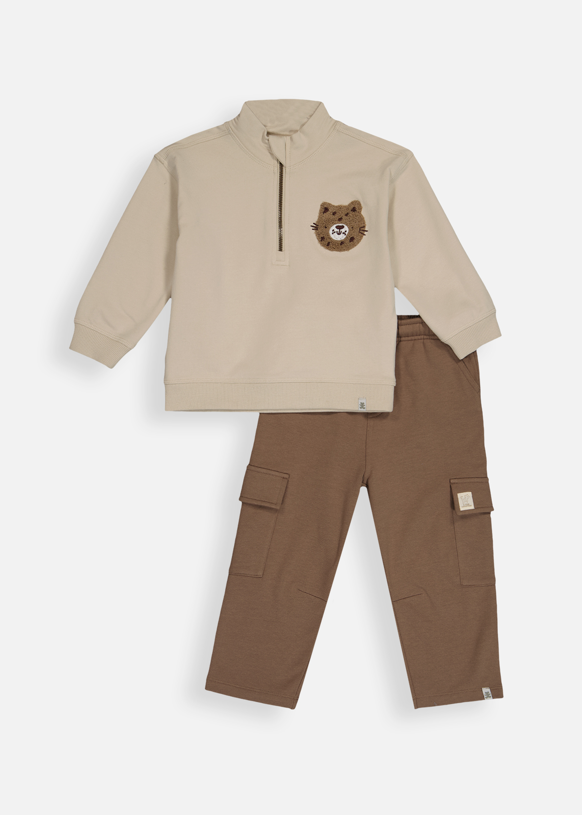 Quarter Zip Top & Cargo Track Pants