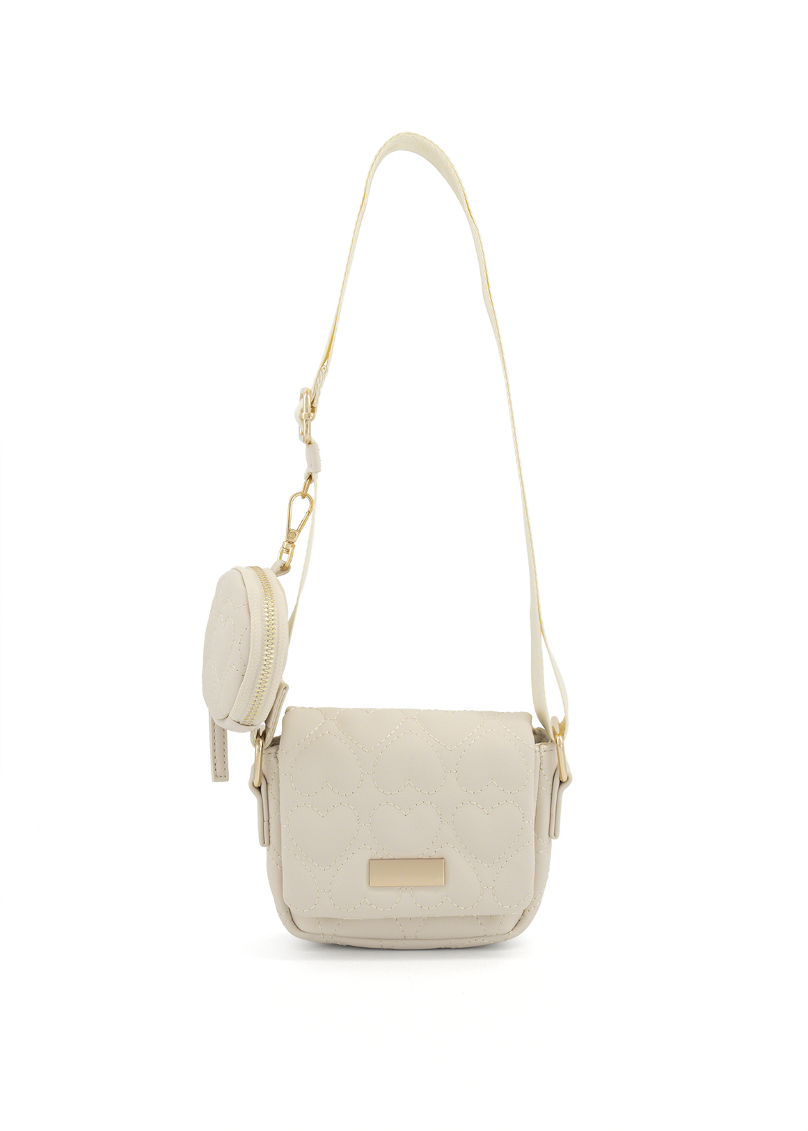 Quilted Heart Crossbody Bag Set