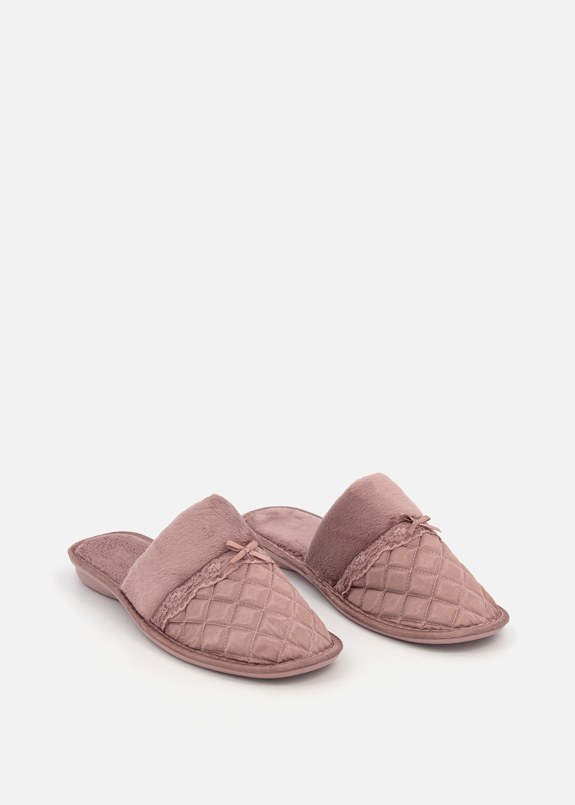 Quilted Mule Slippers