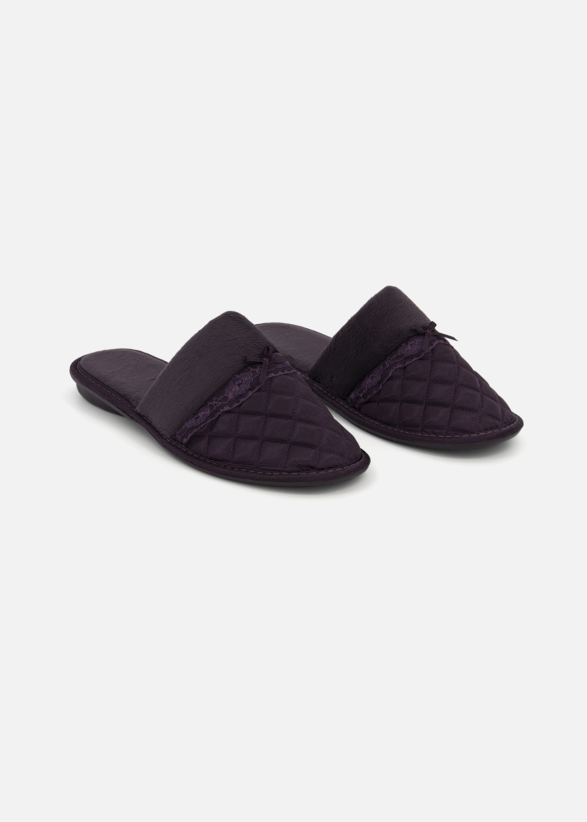 Quilted Mule Slippers