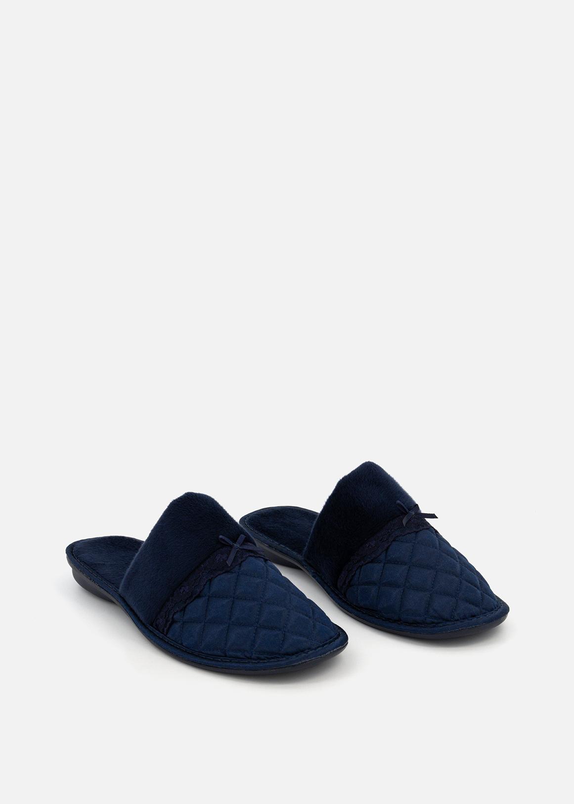 Quilted Mule Slippers
