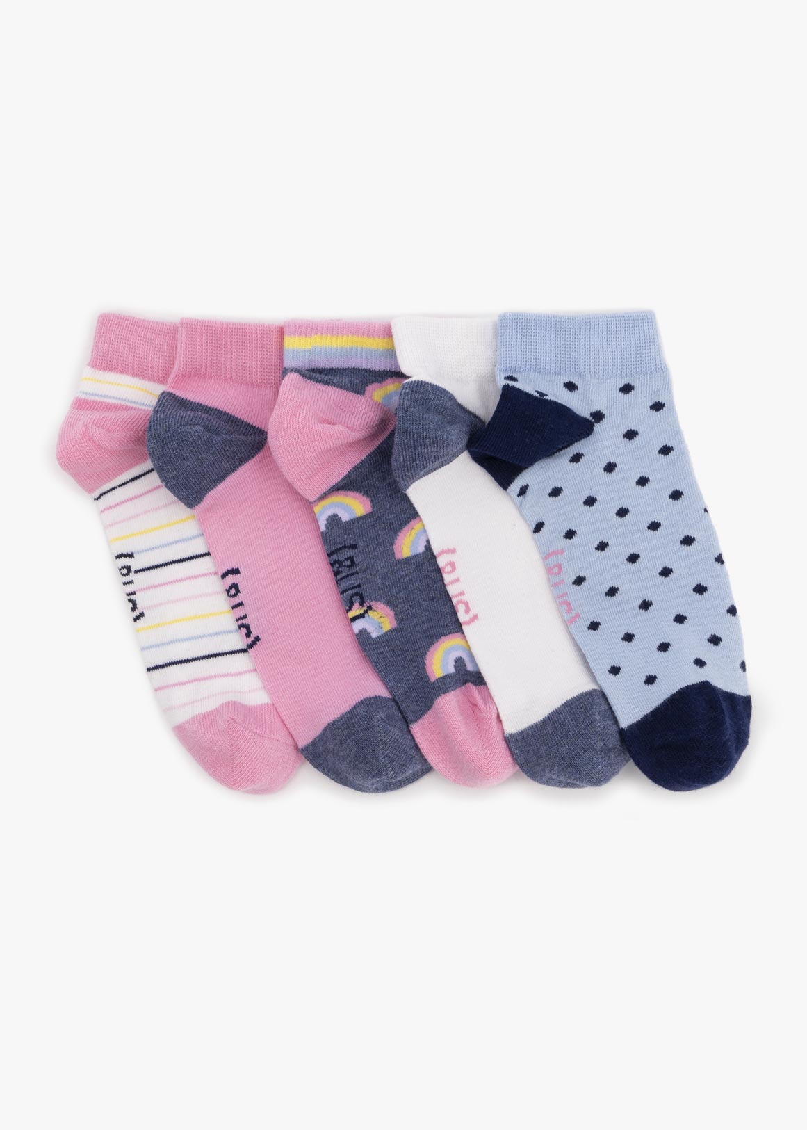 Rainbow Cotton Rich Socks 5 Pack | Woolworths.co.za