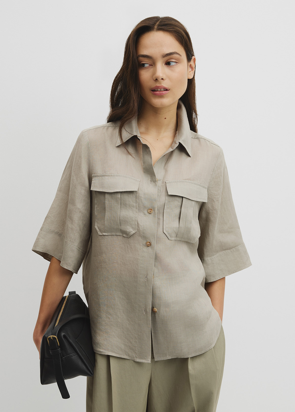 Ramie Utility Blouse