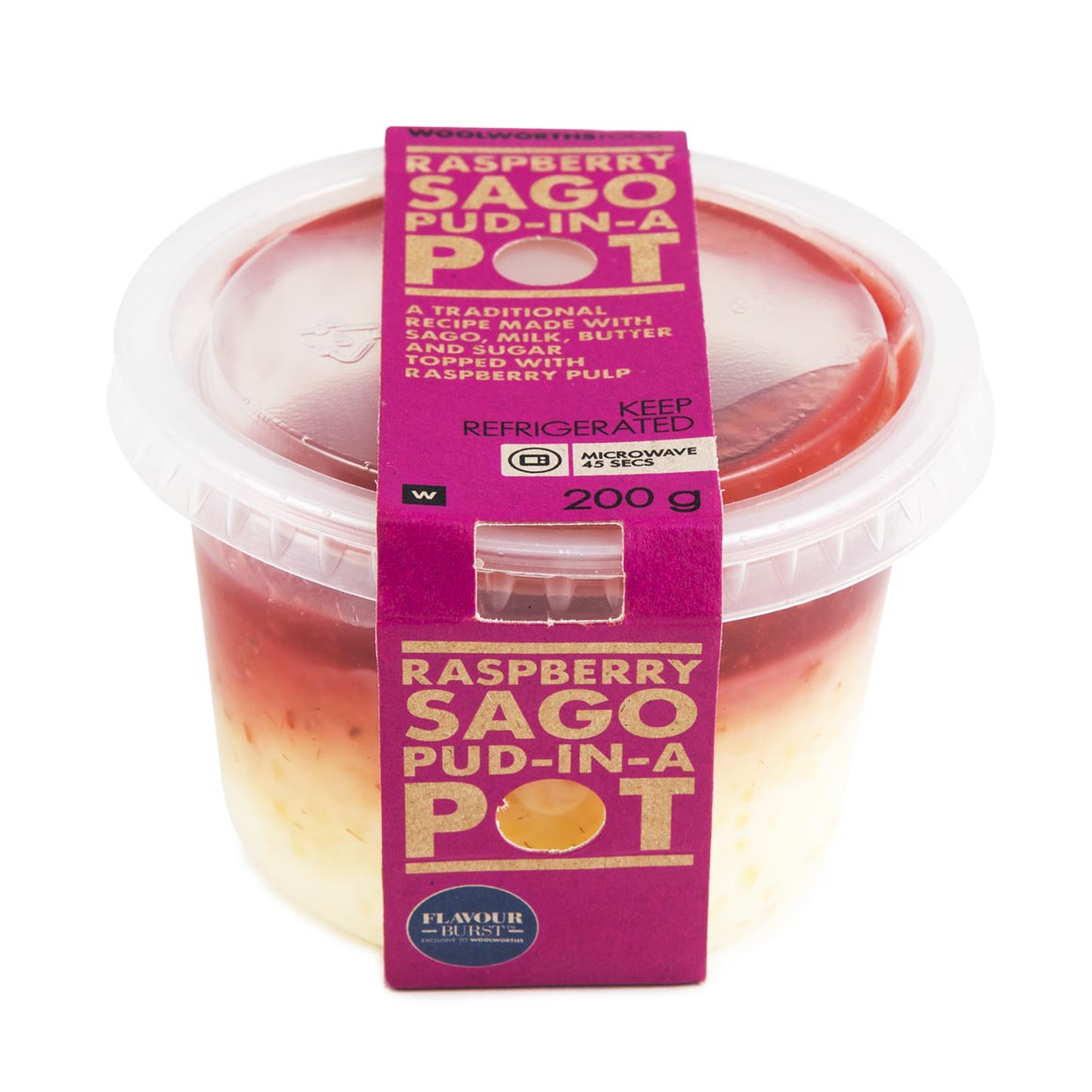 Raspberry Sago Pud-In-A Pot Pudding 200g | Woolworths.co.za