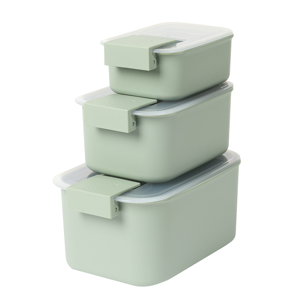 Rectangle Nested Plastic Multi-purpose Storage Containers 3 pk