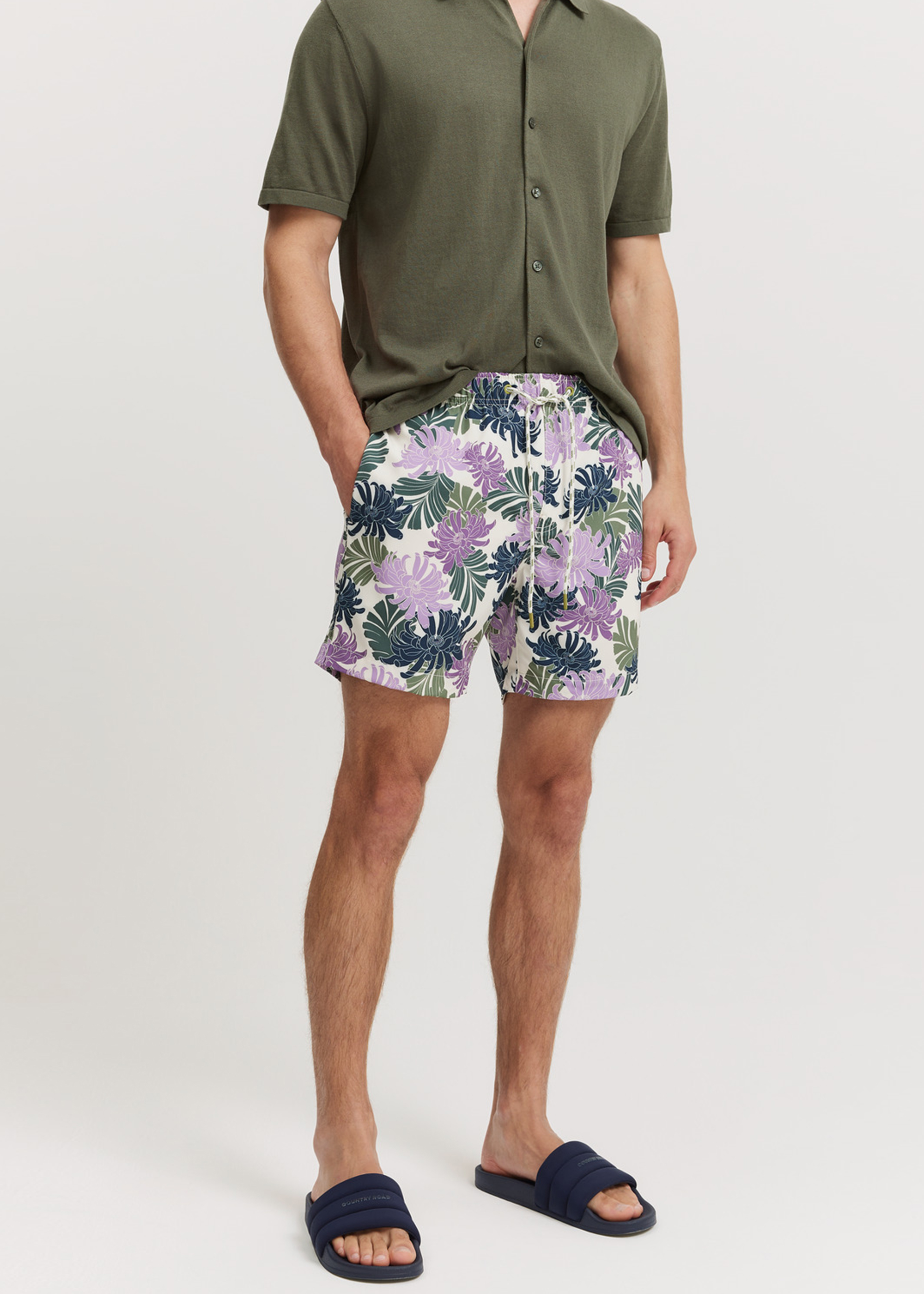 Recycled Polyester Blend Floral Print Swim Short | Woolworths.co.za