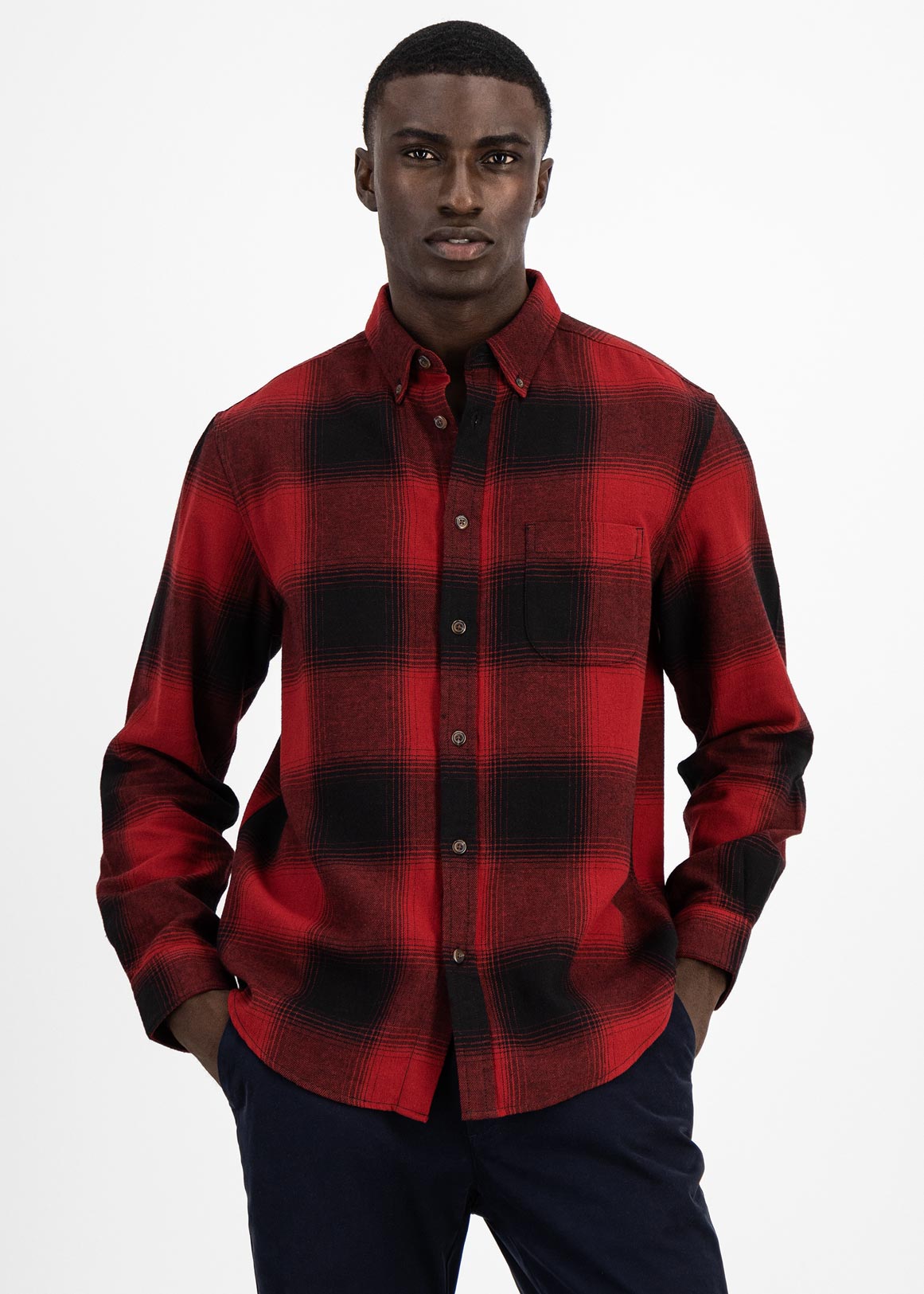 Red Buffalo Check Flannel Shirt | Woolworths.co.za