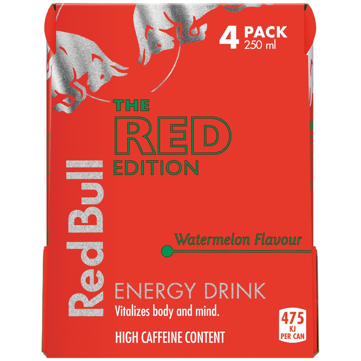 Red Bull Red Edition Watermelon Flavoured Energy Drink 4 x 250 ml cans