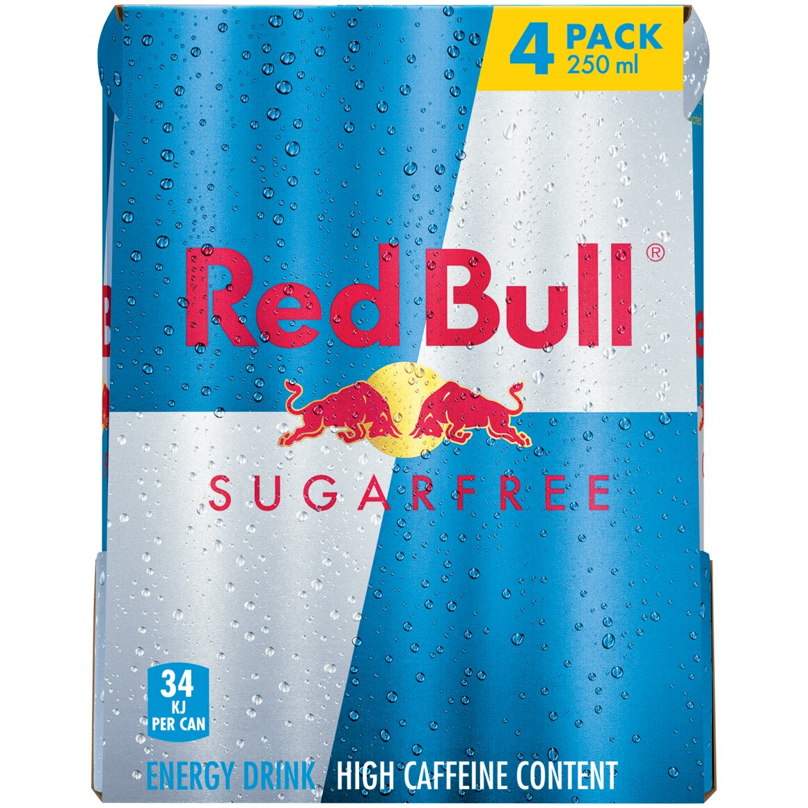 Red Bull Sugar Free Energy Drink 4 x 250 ml