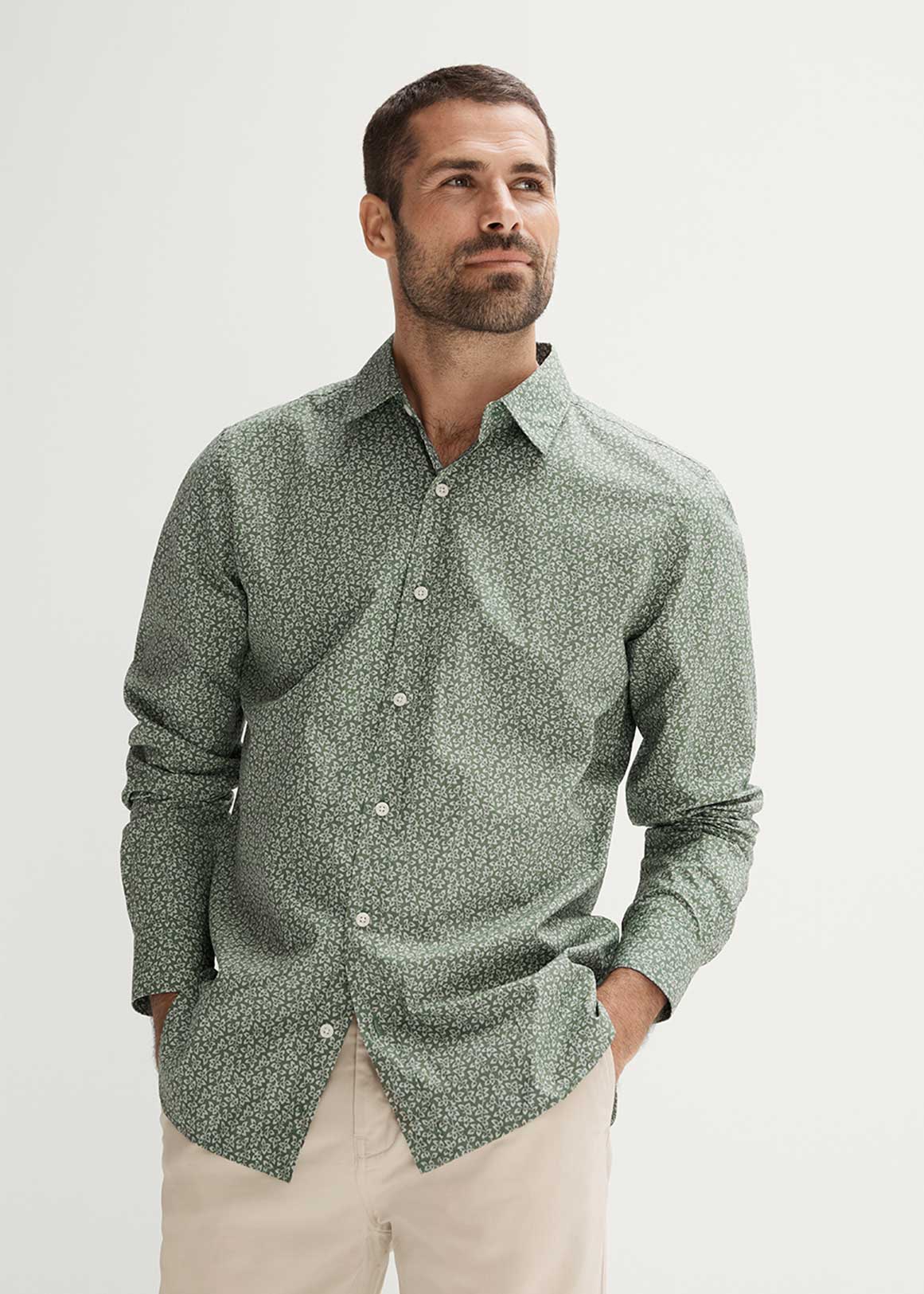 Regular Cotton Vintage Vine Shirt | Woolworths.co.za