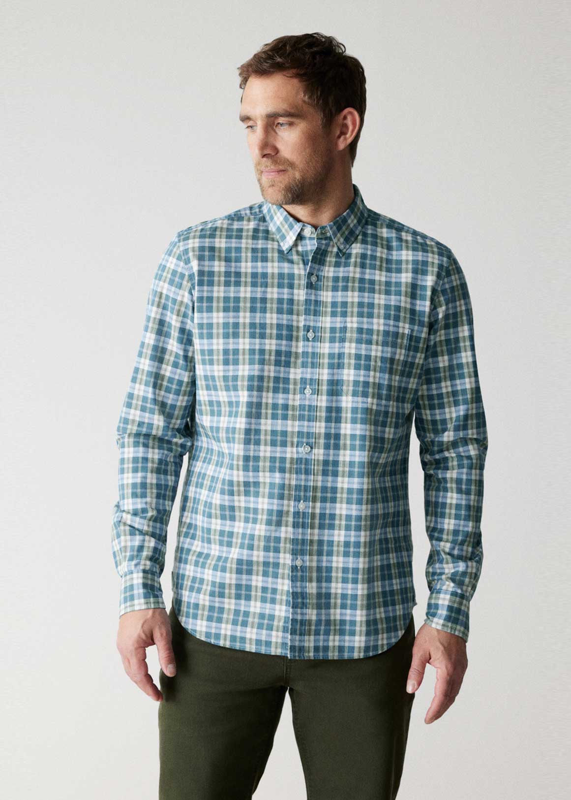 Regular Fit Cotton Contrast Check Shirt | Woolworths.co.za