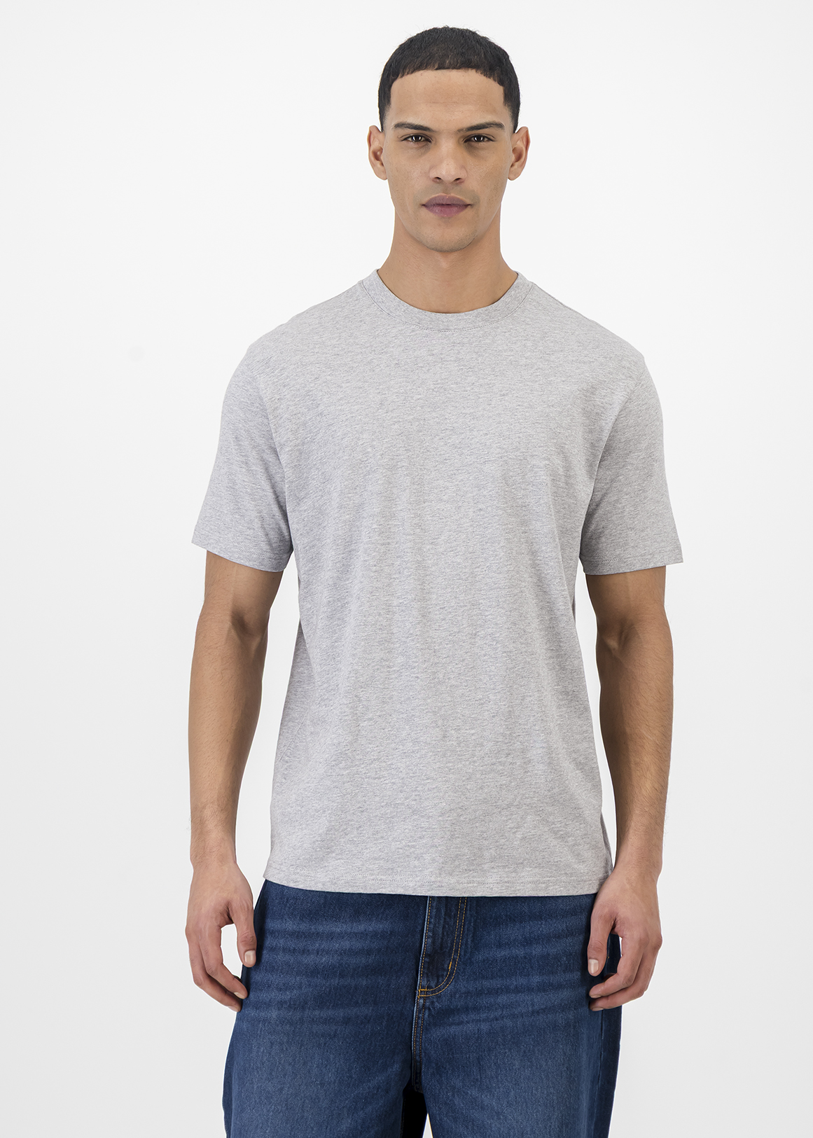Regular Fit Crew Neck Melange T-shirt
