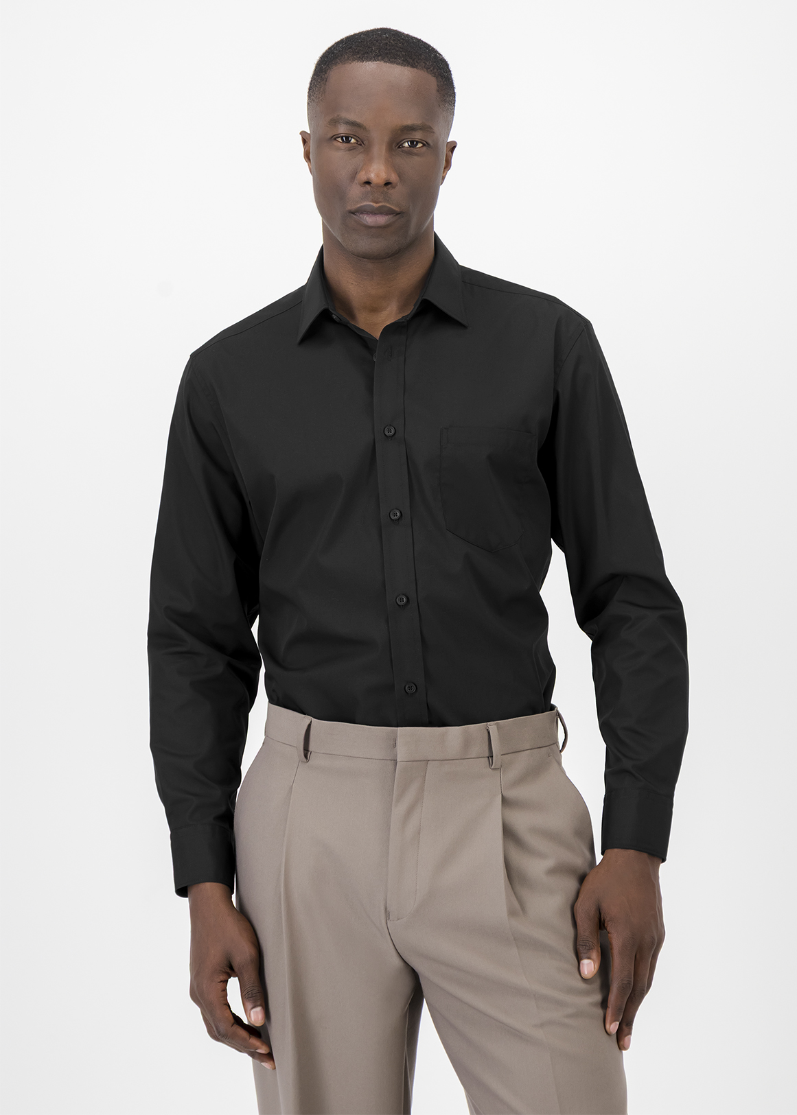 Regular Fit Easy Care Cotton Blend Colour Shirt