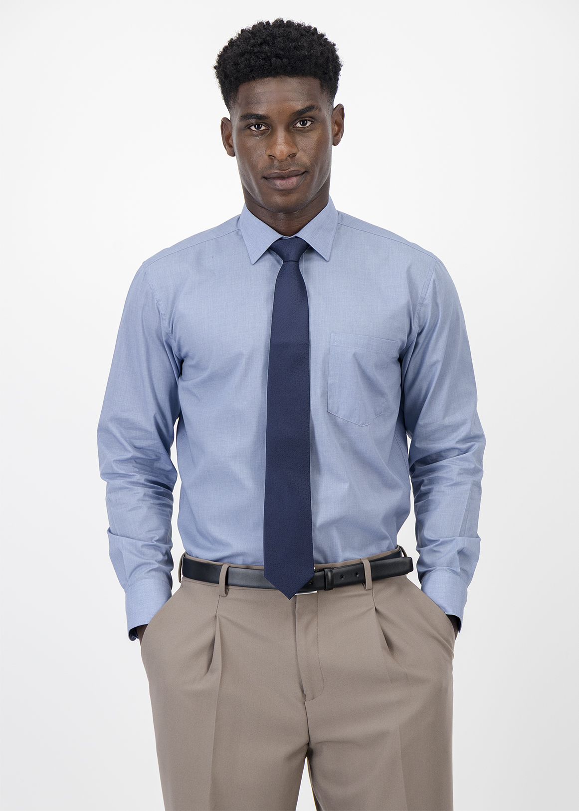 Regular Fit Easy Care Plain Colour Shirt