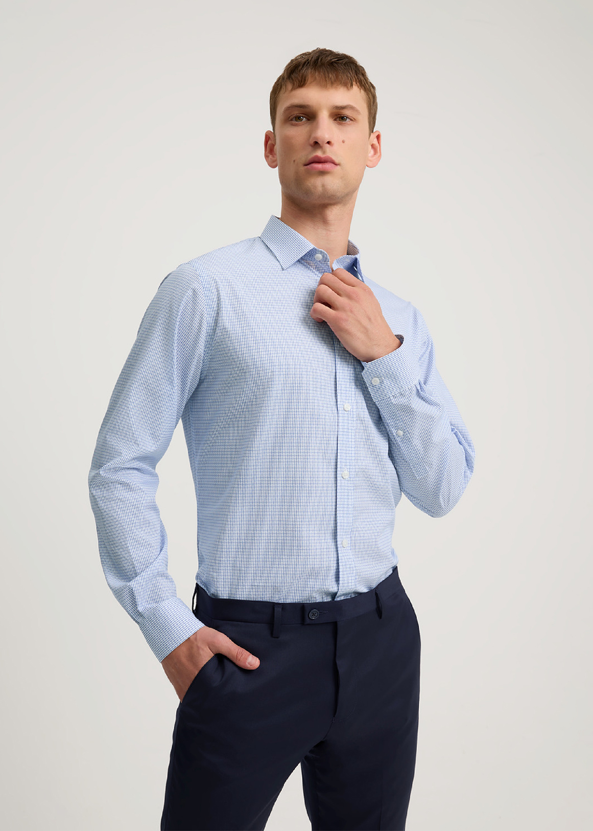 Regular Fit Jacquard Travel Shirt | Woolworths.co.za