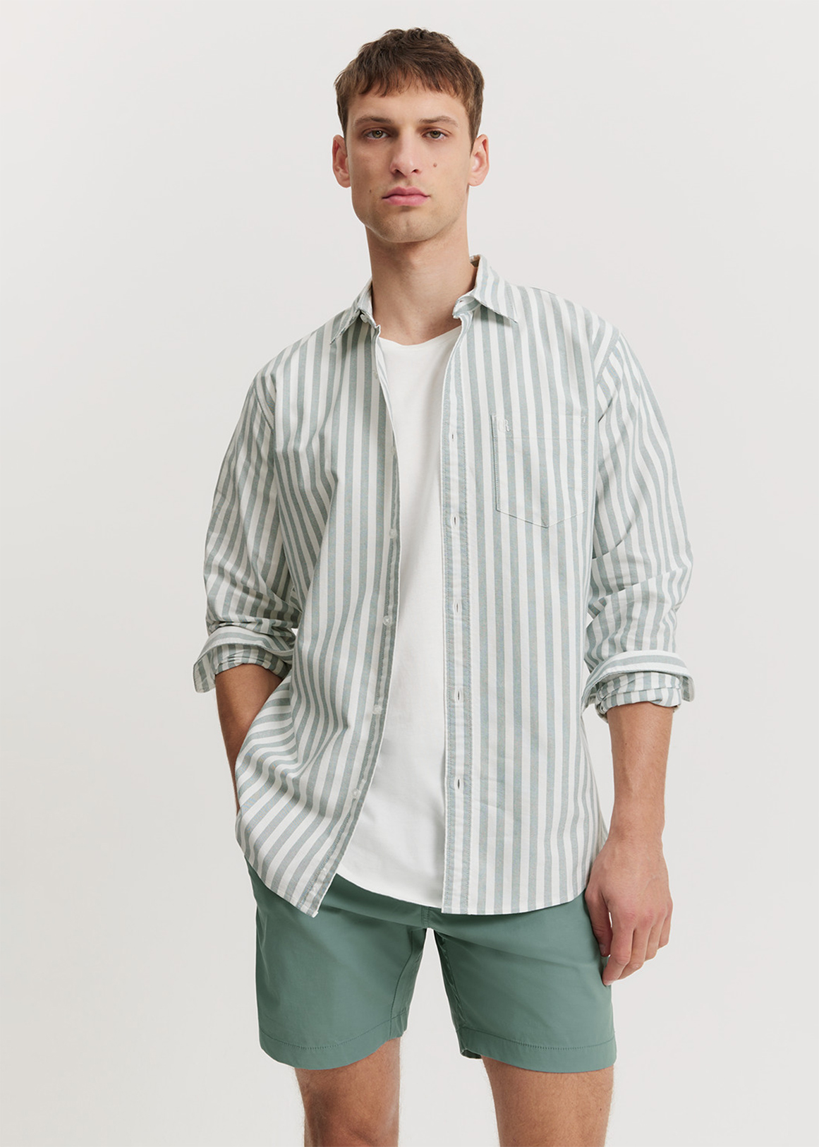Regular Fit Organically Grown Cotton Stripe Oxford Shirt | Woolworths.co.za