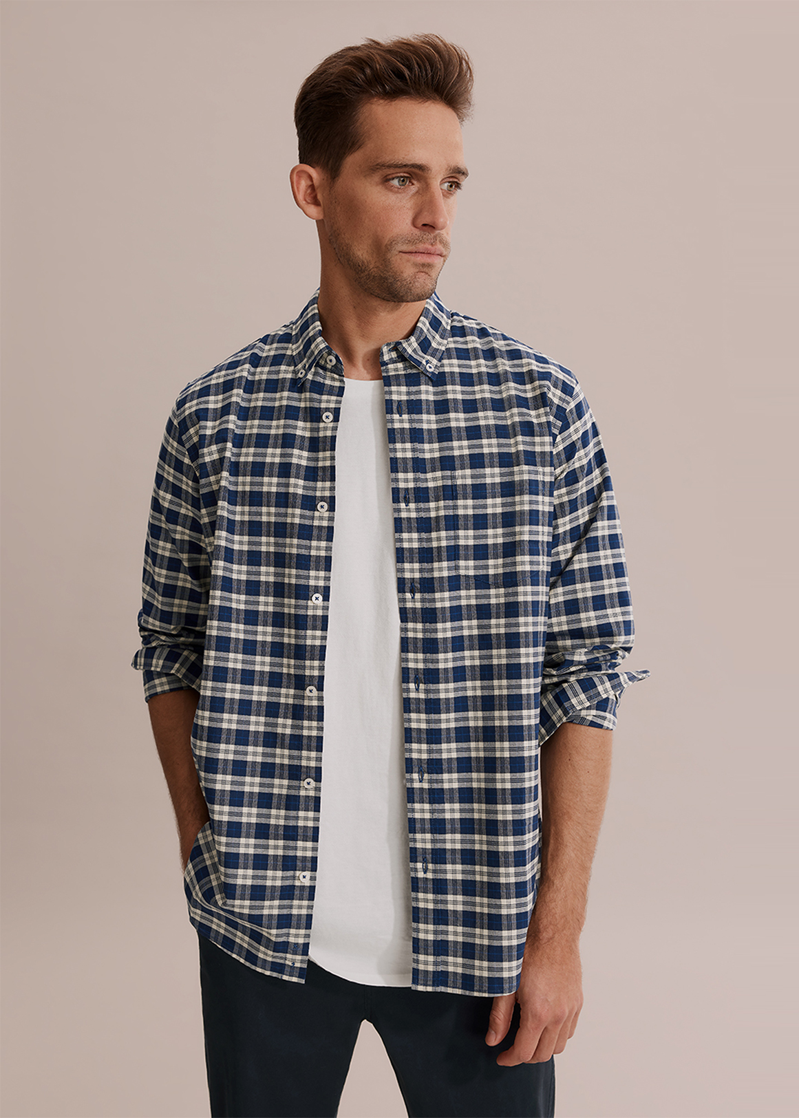Regular Fit Oxford Check Shirt | Woolworths.co.za