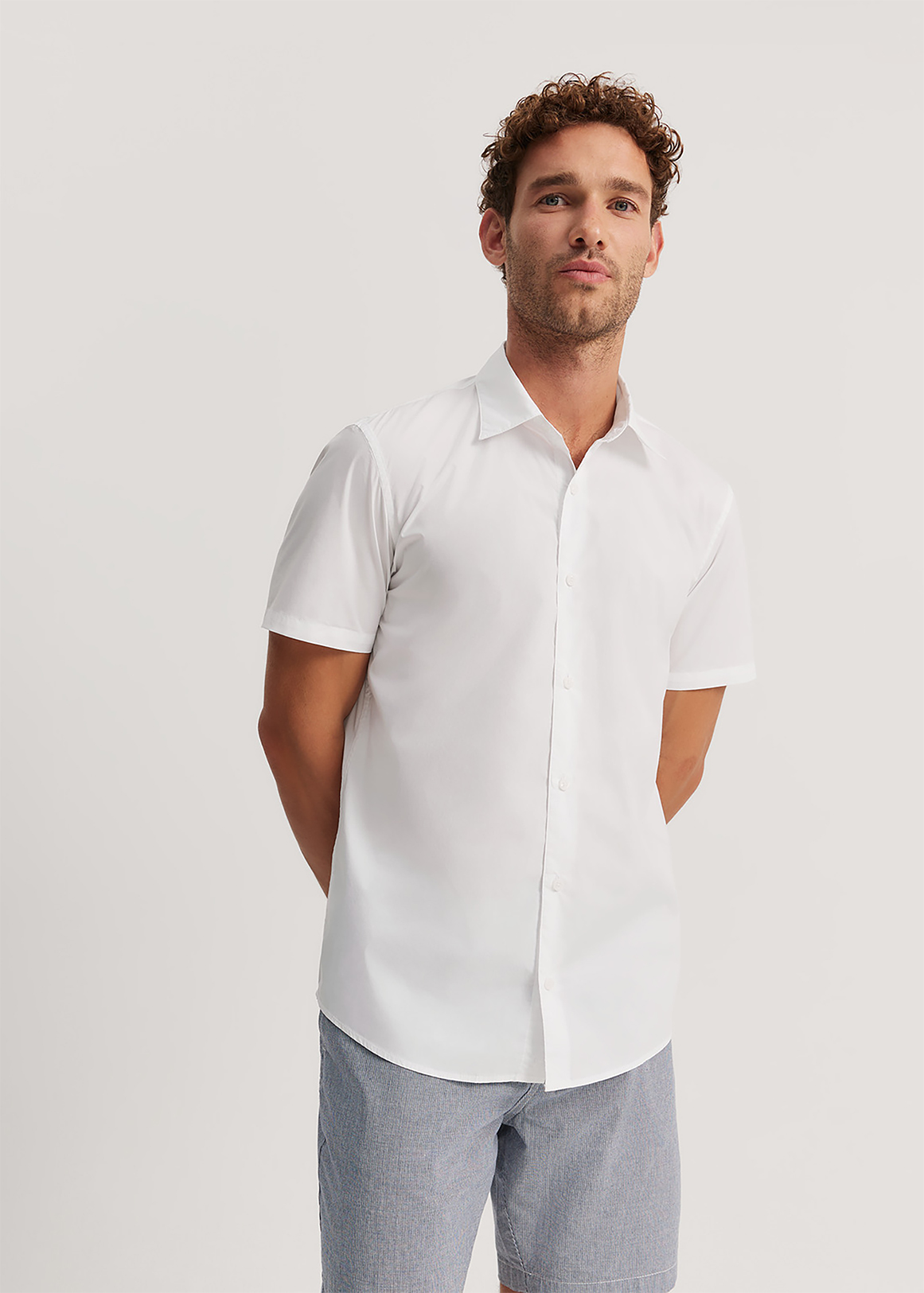 Regular Fit Poplin Short Sleeve Shirt | Woolworths.co.za