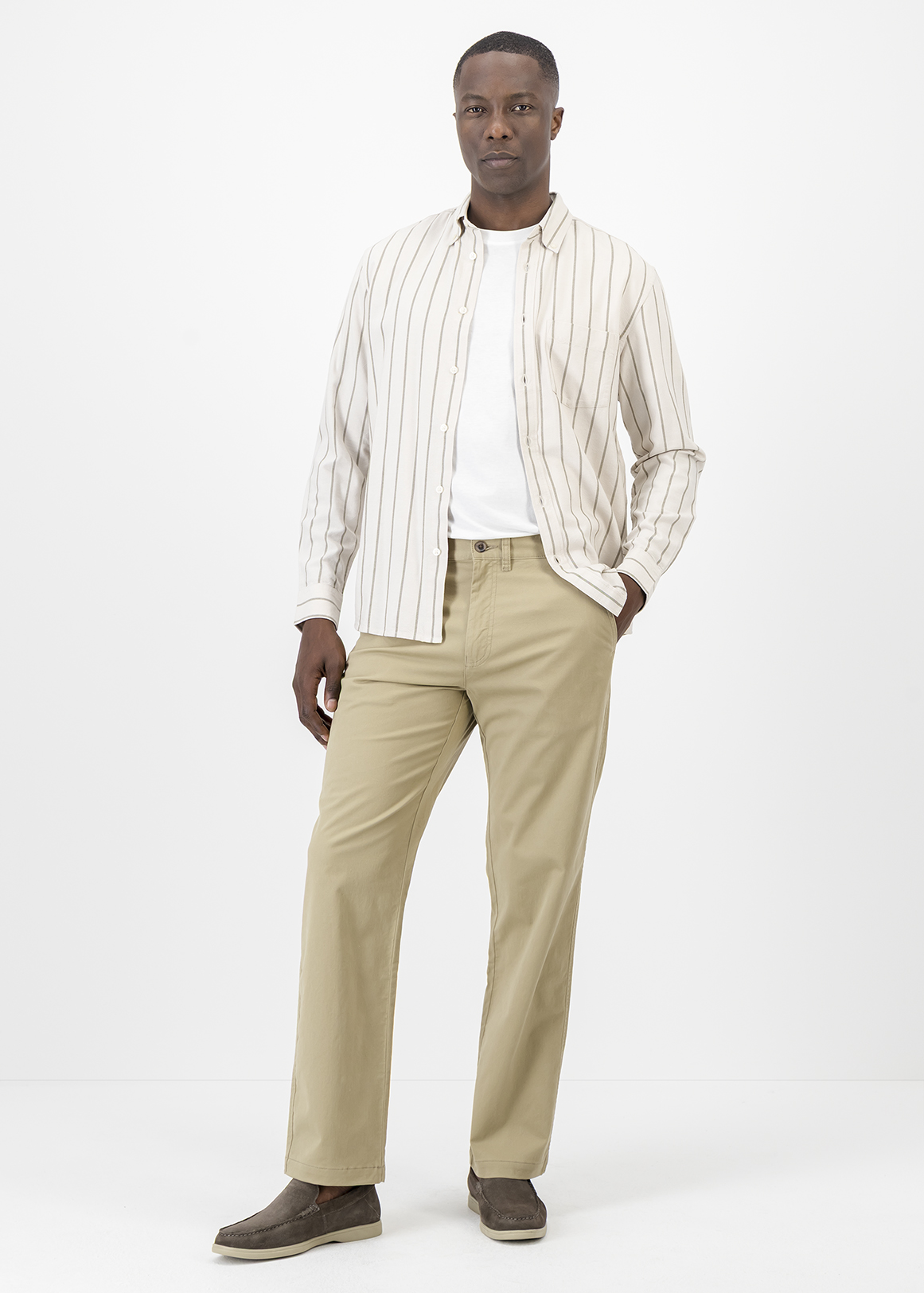 Regular Fit Stretch Cotton Chinos