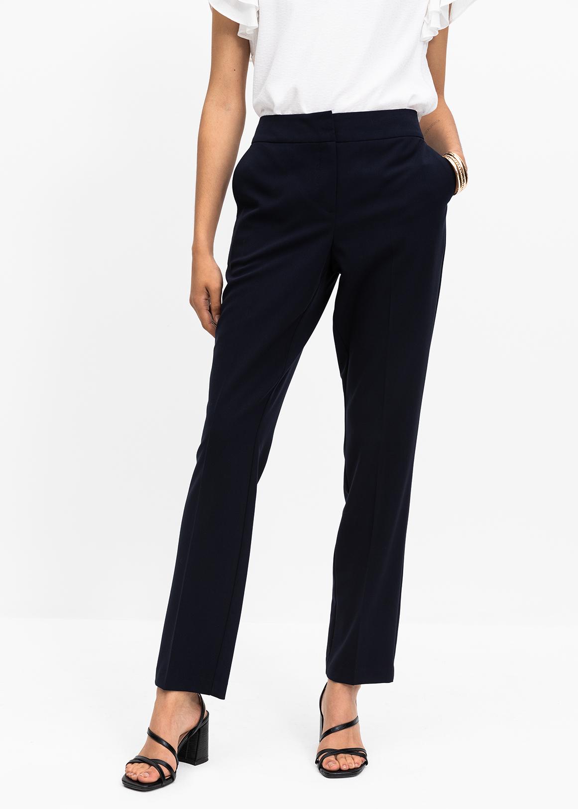 Tapered Easy Fit Stretch Viscose Blend Pants