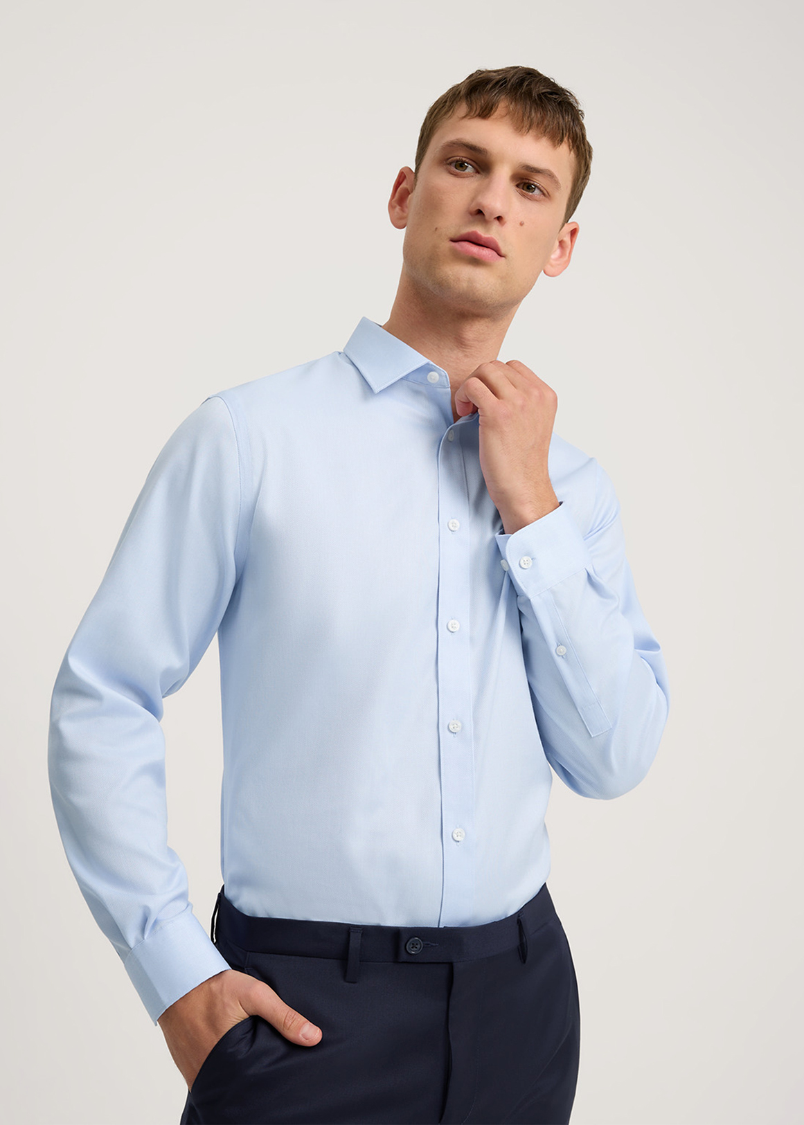 Regular Fit Textured Travel Shirt | Woolworths.co.za