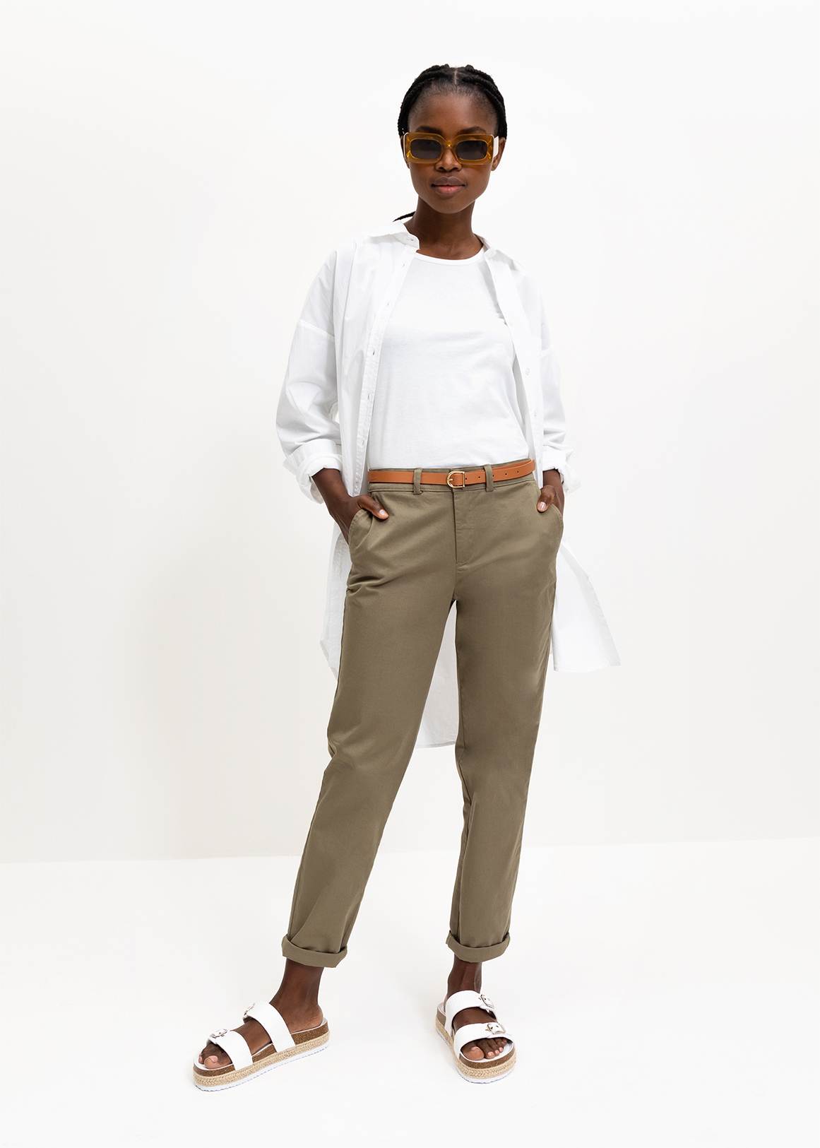 Regular Leg Stretch Twill Chinos | Woolworths.co.za