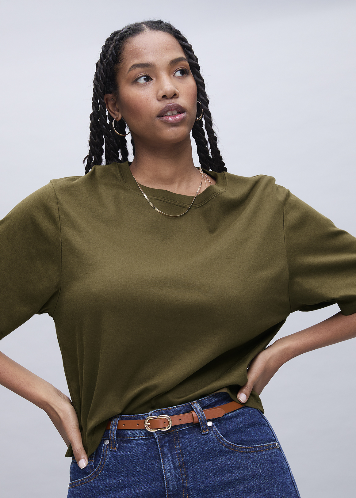 Relaxed Cotton Boxy T-shirt