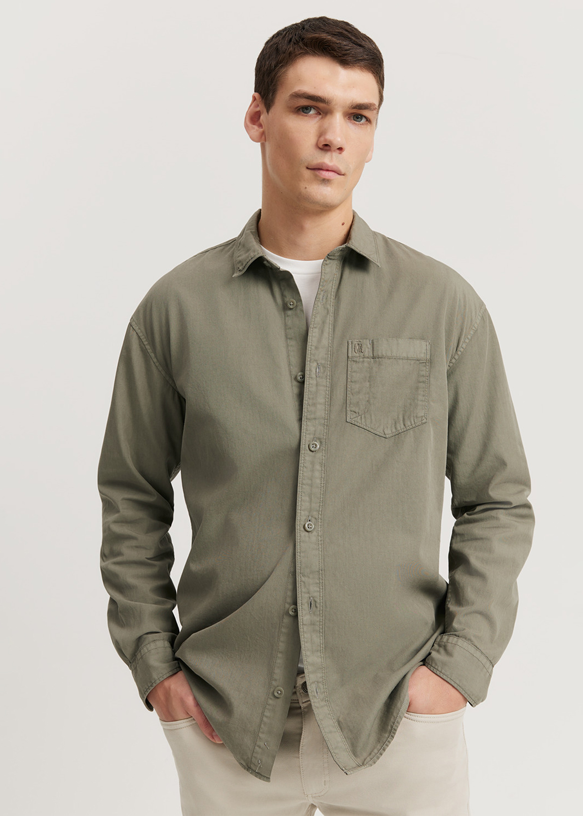 Relaxed Fit Australian Cotton Vintage Wash Shirt | Woolworths.co.za