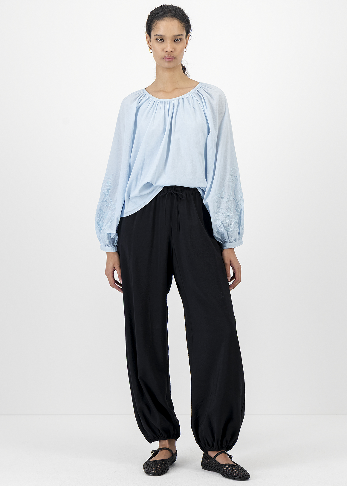 Relaxed Voile Gypsy Blouse