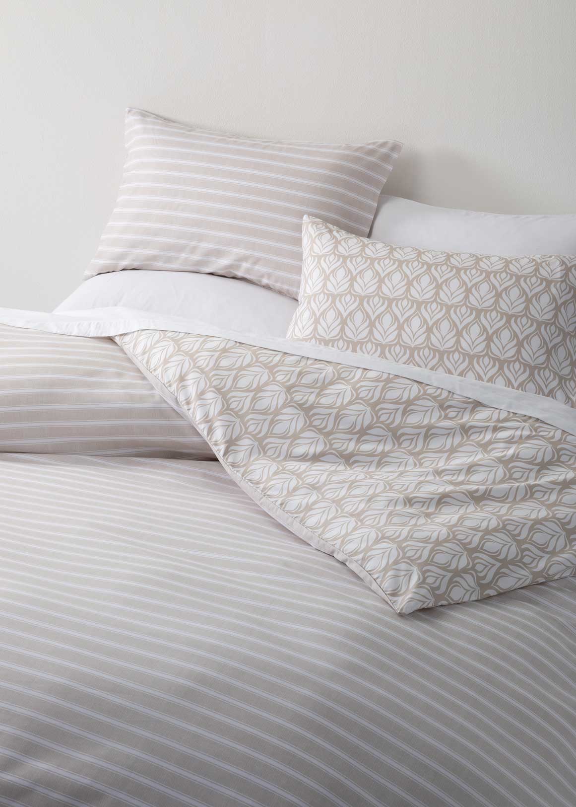 Reversible Ticking Stripe Printed Duvet Cover | Woolworths.co.za