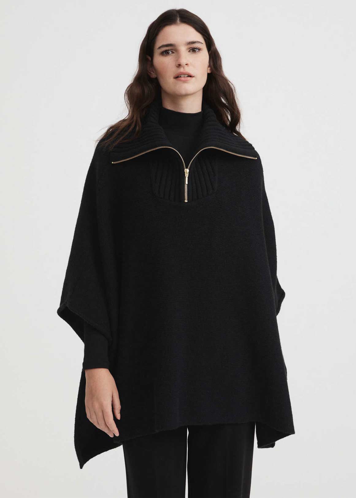 Rib Neck Poncho | Woolworths.co.za