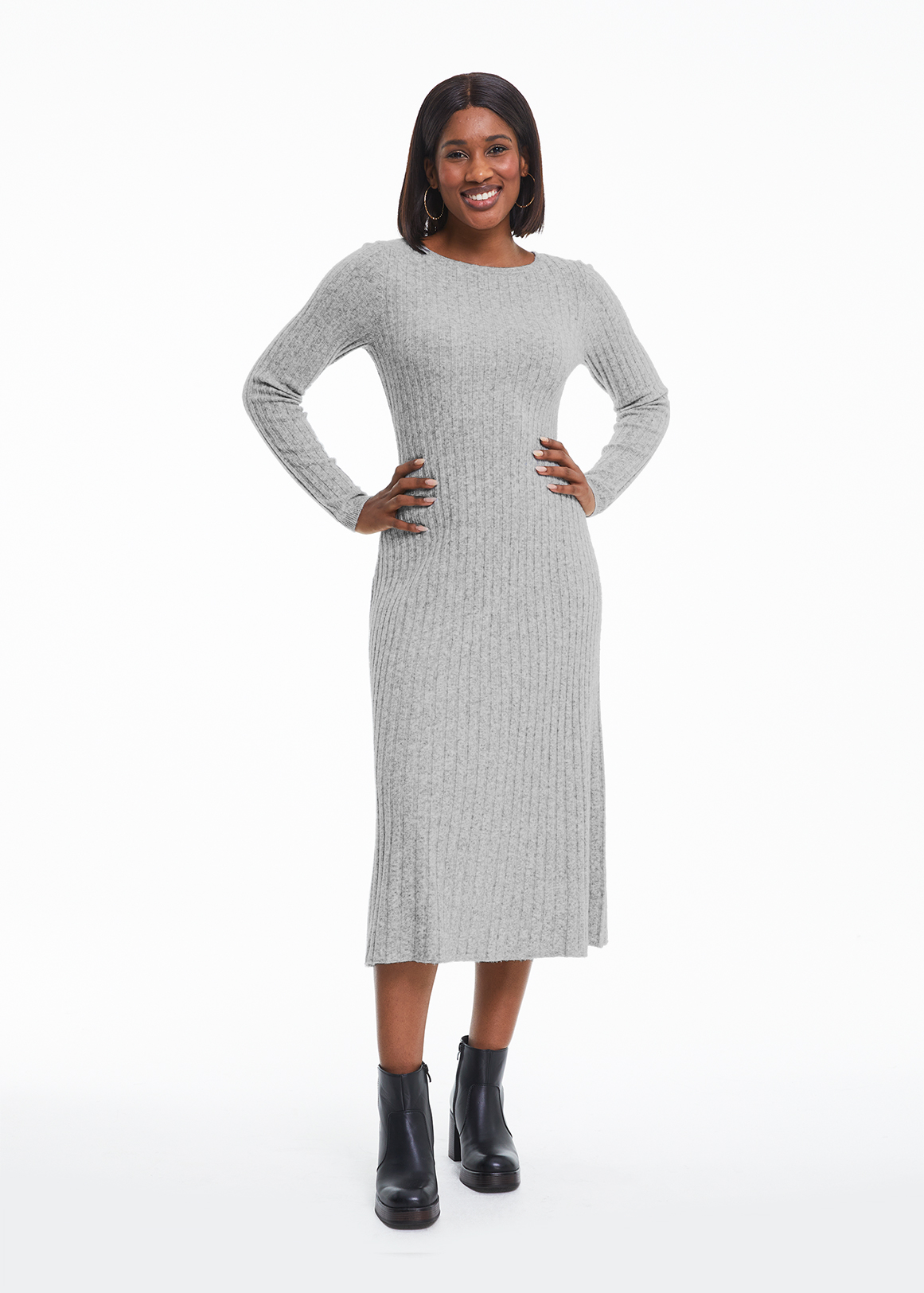 Ribbed Boat Neck Knit Maxi Dress | Woolworths.co.za