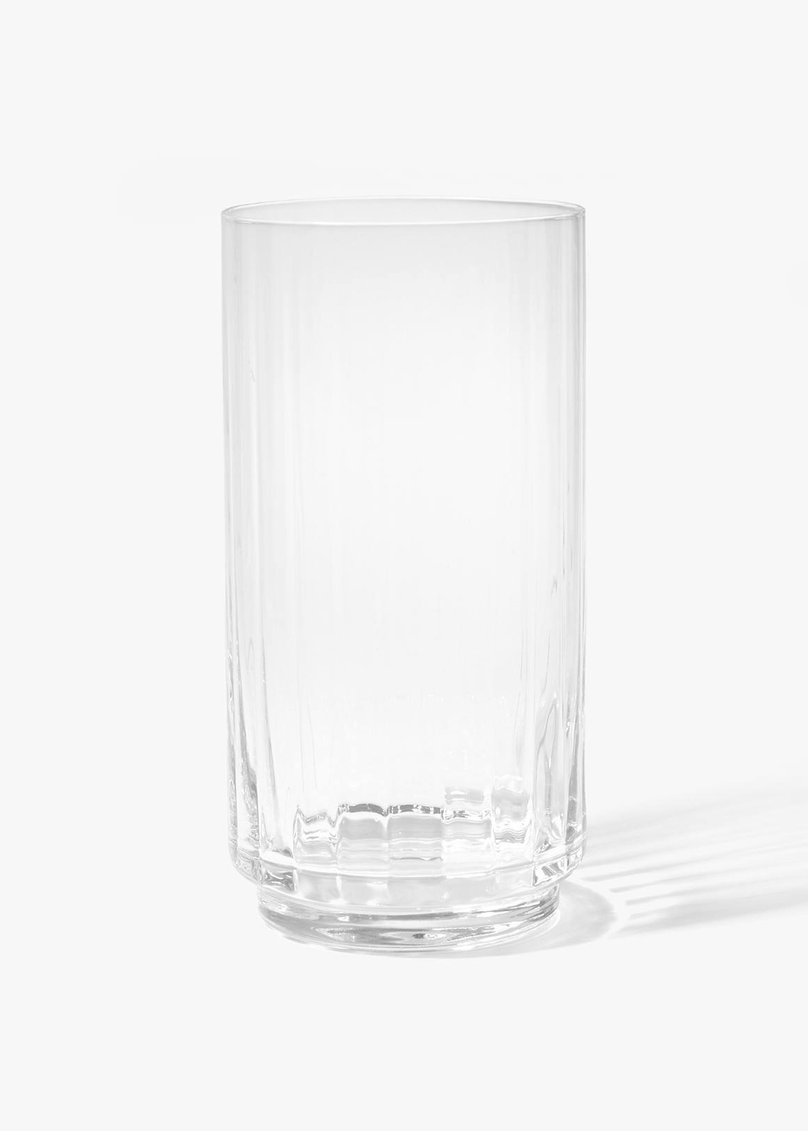 Ribbed Hi-Ball Glass